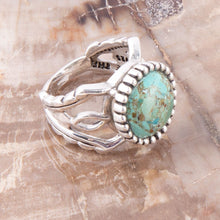 Load image into Gallery viewer, Blessing Blue Turquoise and Sterling Silver Ring