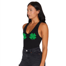 Load image into Gallery viewer, Shake Your Shamrocks Black Bodysuit