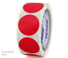 Load image into Gallery viewer, 1-1/2&quot; Permanent Round Color-Code Dot Inventory Labels: 500/Roll