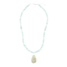 Load image into Gallery viewer, Blue Amazonite Sterling Silver Pendant Necklace