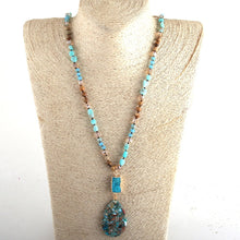 Load image into Gallery viewer, Blue Imperial Jasper Change &amp; Confidence Necklace