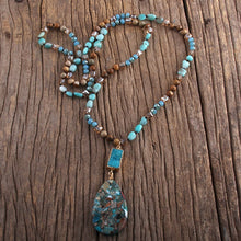 Load image into Gallery viewer, Blue Imperial Jasper Change &amp; Confidence Necklace