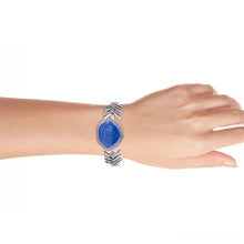Load image into Gallery viewer, Blue Lapis and Sterling Silver Statement Cuff