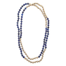 Load image into Gallery viewer, Blue Lapis Wrap Golden Necklace