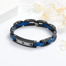 Load image into Gallery viewer, Black Chain Link Cremation Urn Bracelet