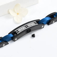 Load image into Gallery viewer, Black Chain Link Cremation Urn Bracelet