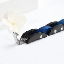 Load image into Gallery viewer, Black Chain Link Cremation Urn Bracelet