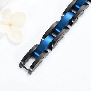 Black Chain Link Cremation Urn Bracelet