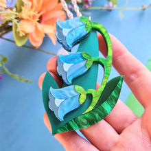 Load image into Gallery viewer, Bluebell Brooch by Cherryloco