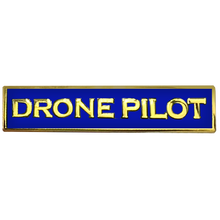 Load image into Gallery viewer, PBX-003-H DRONE PILOT Blue Commendation Bar Pin Police Government Realtor Commercial FAA