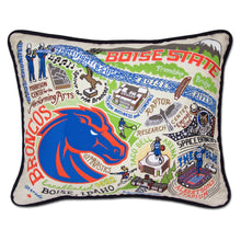 Load image into Gallery viewer, Boise State University Collegiate Embroidered Pillow by CatStudio