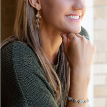 Load image into Gallery viewer, Bold Labradorite and Bronze Toggle Bracelet