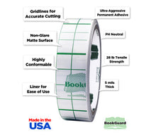 Load image into Gallery viewer, 1&quot; BookGuard™ Vinyl Book Binding Repair Tape with Liner: 10 yds