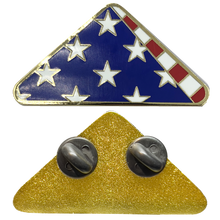 Load image into Gallery viewer, LL-013 Folded US Flag Pin Honor Guard