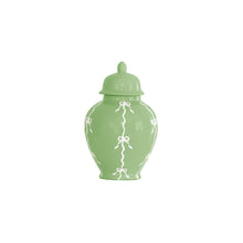 Load image into Gallery viewer, Bow Stripe Ginger Jars in Cabbage Patch Green