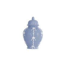 Load image into Gallery viewer, Bow Stripe Ginger Jars in French Blue