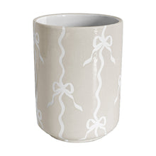 Load image into Gallery viewer, Bow Stripe Large Vase/ Utensil Holder