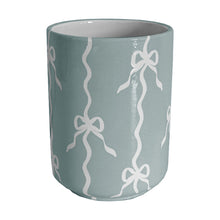 Load image into Gallery viewer, Bow Stripe Large Vase/ Utensil Holder