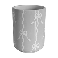 Load image into Gallery viewer, Bow Stripe Large Vase/ Utensil Holder