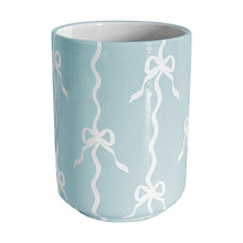 Load image into Gallery viewer, Bow Stripe Large Vase/ Utensil Holder