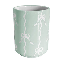 Load image into Gallery viewer, Bow Stripe Large Vase/ Utensil Holder