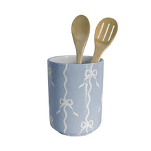 Load image into Gallery viewer, Bow Stripe Large Vase/ Utensil Holder
