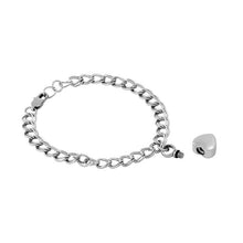 Load image into Gallery viewer, Heart Shaped Charm Urn Cremation Bracelet