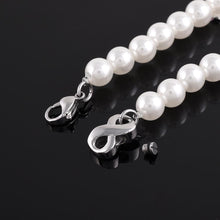 Load image into Gallery viewer, Pearl Bracelet With Infinity Cremation Urn Bracelet