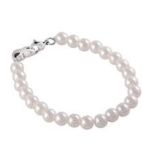 Load image into Gallery viewer, Pearl Bracelet With Infinity Cremation Urn Bracelet
