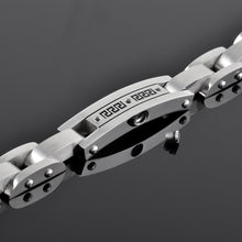 Load image into Gallery viewer, Silver Chain &amp; Link Cremation Urn Bracelet