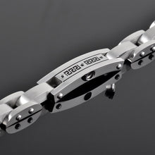 Load image into Gallery viewer, Silver Chain &amp; Link Cremation Urn Bracelet