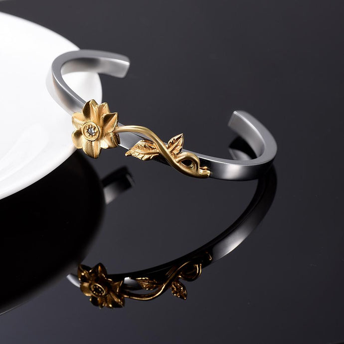 Sunflower Cremation Urn Bracelet