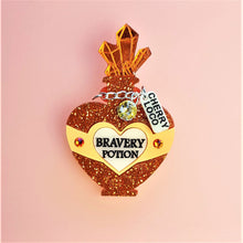 Load image into Gallery viewer, Bravery Potion Brooch by Cherryloco Jewellery