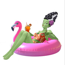Load image into Gallery viewer, 12" Monster Bride in Flamingo Float Summerween Decor