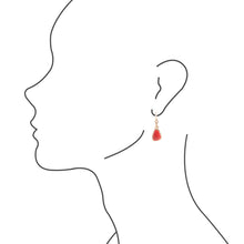 Load image into Gallery viewer, Bronze Red Howlite Earring