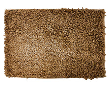 Load image into Gallery viewer, DaDa Bedding Coffee Brown Shaggy Soft Chenille Noodle Carpet Rug Bath Mat