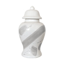 Load image into Gallery viewer, Light Gray Brushstroke Ginger Jars