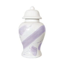 Load image into Gallery viewer, Light Lavender Brushstroke Ginger Jar