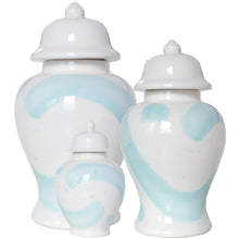 Load image into Gallery viewer, Robin's Egg Brushstroke Ginger Jar