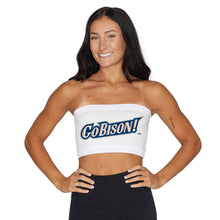 Load image into Gallery viewer, Bucknell White Bandeau Top