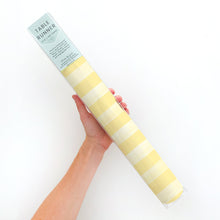 Load image into Gallery viewer, Butter Yellow Stripe Table Runner