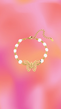 Load image into Gallery viewer, Pearly Titanium Butterfly Bracelet