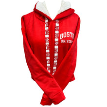 Load image into Gallery viewer, Boston University Varsity Furry Hoodie