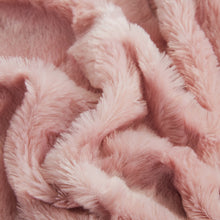 Load image into Gallery viewer, Tache Faux Fur Dusty Rose Gold Pink Throw Blanket (#7)