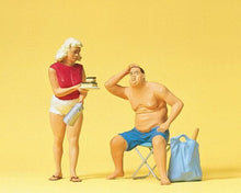 Load image into Gallery viewer, Preiser 45111 G Scale Sports &amp; Recreation -- Campers Man &amp; Woman