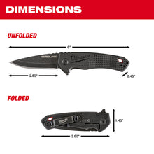 Load image into Gallery viewer, Milwaukee 48-22-1997 2.5 in. HARDLINE™ Smooth Drop Point Blade Pocket Knife