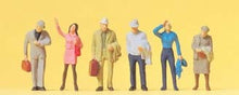 Load image into Gallery viewer, Preiser 14088 HO Scale Passengers -- Waiting pkg(6)