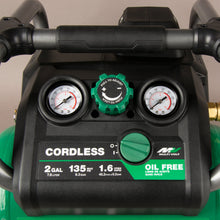 Load image into Gallery viewer, Metabo HPT EC36DAQ4M 36V MultiVolt 2 Gallon Cordless Compressor