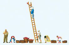 Load image into Gallery viewer, Preiser 10720 HO Scale Apple Harvest pkg(6) -- Includes Accessories