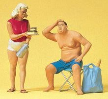 Load image into Gallery viewer, Preiser 45111 G Scale Sports &amp; Recreation -- Campers Man &amp; Woman